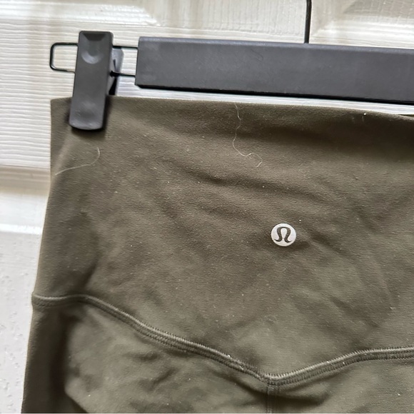 Lululemon olive green align pants High-Waisted Olive Leggings 4 full length - Picture 5 of 6